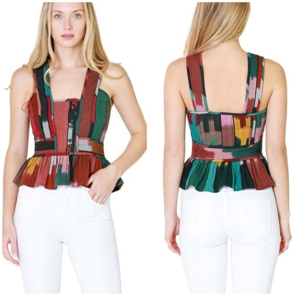 Ulla Johnson Andira Top in Souk SZ US 2 - Picture 2 of 8